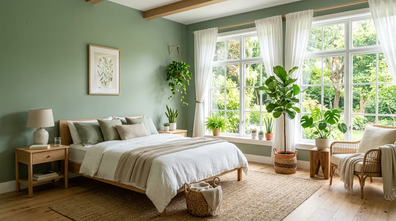 Use accents in sea glass tones for gentle color inspiration for a coastal bedroom.